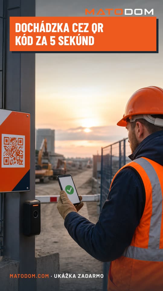 Docházka přes QR kód za 5 sekund